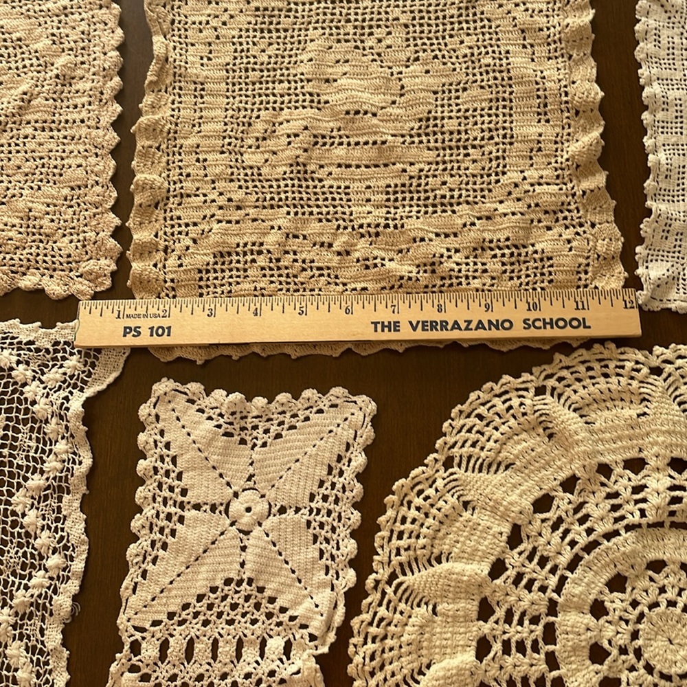 Vintage Crochet Doilies Set - Picture 8 of 10